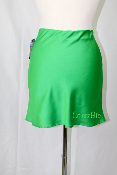 Kelly Green Mini Skirt